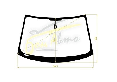 Стекло лобовое AUDI S5 2007- () 2d место под датчик дождя 
Бренд: BSG 50% с серой полосой