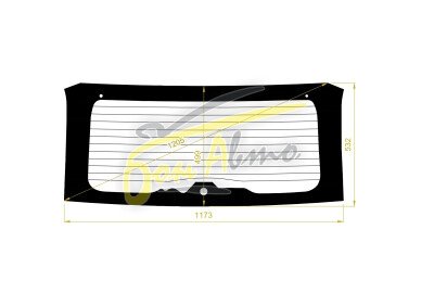 Стекло заднее с обогревом FORD C-MAX 2003-2010 (C214) 3 отверстия 
Бренд: BSG