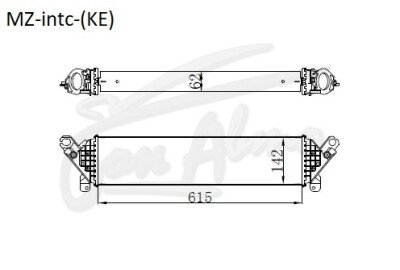 Радиатор интеркулер MAZDA CX-5 2012-2017 (KE) (SH-VPTS) 
Бренд: TONGSHI PL62