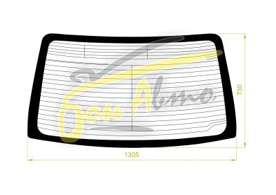 Стекло заднее с обогревом MITSUOKA GALUE 2006-2012 (NZE140-4d sed) 
Бренд: BSG