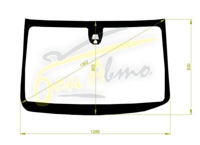 Стекло лобовое HONDA N-WGN 2013-2019 (JH1-2-RHD) место под 2 камеры 
Бренд: BENSON с синей полосой
