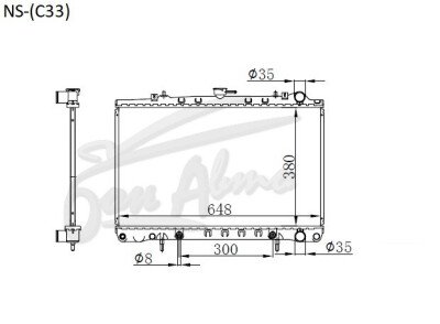 Радиатор NISSAN LAUREL 1989-1993 (C33) (RB20,RB25,RD28) 
Бренд: TONGSHI AL32AT