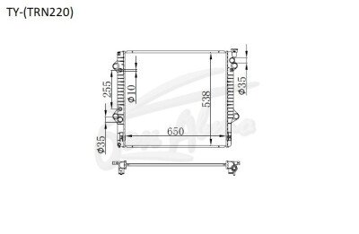 Радиатор TOYOTA TACOMA 2004-2015 (TRN220) (2TR,1GR) 
Бренд: TONGSHI PL26AT