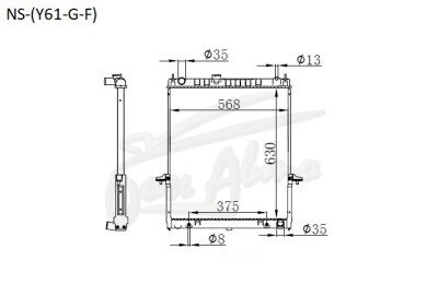 Радиатор NISSAN SAFARI 2002-2007 (Y61) (TB) 
Бренд: TONGSHI PL32AT