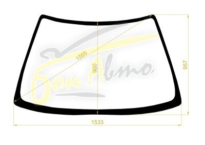 Стекло лобовое ISUZU ASKA 1994-1997 (CJ1) 
Бренд: BSG с зеленой полосой