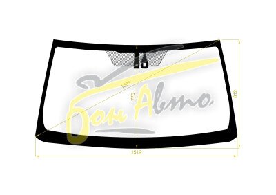 Стекло лобовое LEXUS GX 2009-2023 (URJ150-LHD) место под датчик дождя 
Бренд: ZDG с синей полосой