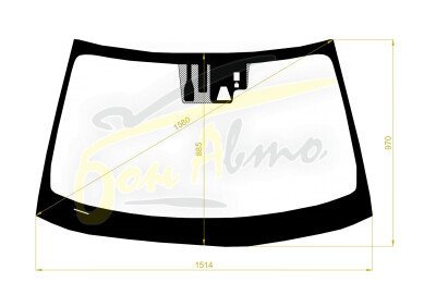 Стекло лобовое LEXUS ES 2012-2018 (GSV60-LHD) место под 1 камеру, место под датчик дождя, место под датчик влажности, 
Бренд: BENSON