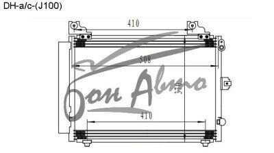 Радиатор кондиционера TOYOTA CAMI 1999-2006 (J100) 
Бренд: TONGSHI AL16