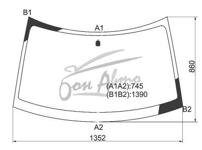 Стекло лобовое SUZUKI SWIFT 2010-2016 (ZC32,ZC72) 
Бренд: BENSON с синей полосой