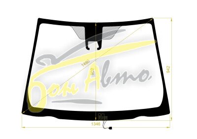 Стекло лобовое TOYOTA VITZ 2011-2020 (NSP130) обогрев щеток, место под 1 камеру, 
Бренд: ZDG