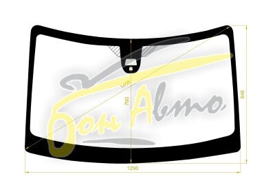 Стекло лобовое HONDA N-ONE 2012-2020 (JG1-2) место под 2 камеры молдинг, фурнитура, 
Бренд: FYG