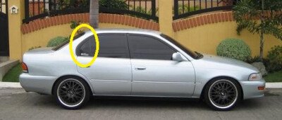 Стекло боковое TOYOTA SPRINTER 1991-1995 (#E10#) 4d sed RQ/RH 
Бренд: TOYOTA