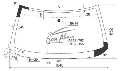 Стекло лобовое JEEP GRAND CHEROKEE 1993-1999 (ZJ) 
Бренд: BSG с зеленой полосой