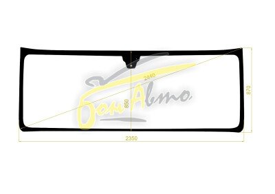 Стекло лобовое VOLVO FM-SERIES 2012- (2353*860*) место под 1 камеру 
Бренд: BENSON