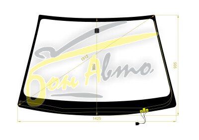 Стекло лобовое TOYOTA ALLION 2001-2007 (AZT240-зерк) обогрев щеток 
Бренд: ZDG с серой полосой