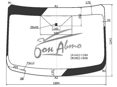 Стекло лобовое FORD TRANSIT 2013- (hi-cab) молдинг, 
Бренд: BENSON