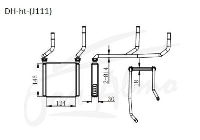 Радиатор отопителя DAIHATSU TERIOS LUCIA 2002-2003 (J111G) 
Бренд: TONGSHI AL30