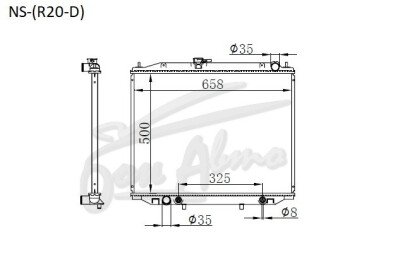 Радиатор FORD MAVERICK 1994-1999 (R20) (TD27) 
Бренд: TONGSHI PL26AT