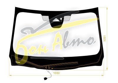 Стекло лобовое MAZDA CX-60 2022- (KH-RHD) обогрев щеток, место под 1 камеру, место под датчик дождя, молдинг, 
Бренд: BENSON