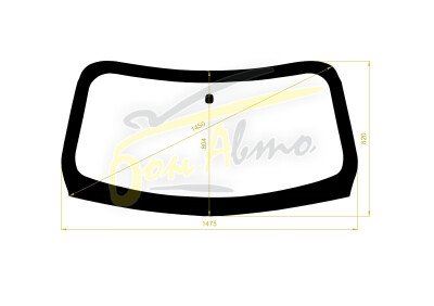 Стекло лобовое CHRYSLER PT CRUISER 2000-2010 () 
Бренд: КМК с синей полосой