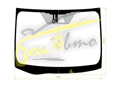 Стекло лобовое TOYOTA ALPHARD 2008-2015 (ANH20-RHD) обогрев щеток, место под 1 камеру, место под датчик дождя, 
Бренд: ZDG