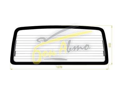 Стекло заднее с обогревом HONDA MOBILIO SPIKE 2002-2008 (GK1) 
Бренд: BSG