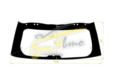 Стекло заднее с обогревом TOYOTA VISTA ARDEO 1998-2003 (SV50) 13 отверстий 
Бренд: BENSON