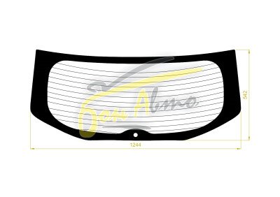 Стекло заднее с обогревом KIA FORTE 2008-2013 (TD-5d h/b) 1 отверстие 
Бренд: BENSON