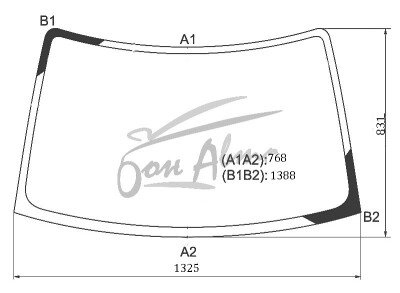 Стекло лобовое SUZUKI WAGON R 2003-2008 (MH21S) 
Бренд: BSG с зеленой полосой