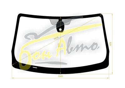 Стекло лобовое MERCEDES CITAN 2012- () место под датчик дождя, 
Бренд: BENSON