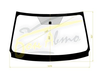 Стекло лобовое TOYOTA HARRIER 2013-2020 (XU60-RHD) 
Бренд: BENSON с серой полосой