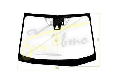 Стекло лобовое TOYOTA PRIUS 2015-2023 (ZVW50-LHD) место под 1 камеру, место под датчик дождя, 
Бренд: BENSON
