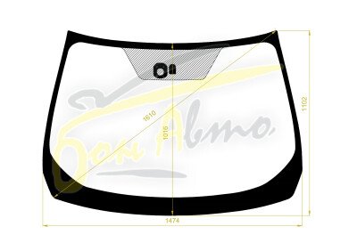 Стекло лобовое NISSAN MURANO 2008-2014 (TZ51-RHD) место под датчик дождя 
Бренд: ZDG с синей полосой