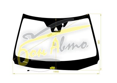 Стекло лобовое LEXUS NX 2015-2021 (AGZ10-LHD-2017) обогрев щеток, место под 1 камеру, место под датчик дождя, место под датчик влажности, 
Бренд: BENSON с синей полосой