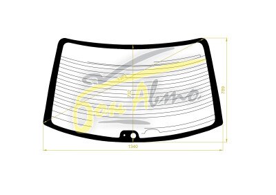 Стекло заднее с обогревом TOYOTA CHASER 1996-2001 (JZX100) 2 отверстия 
Бренд: ZDG