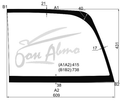 Стекло заднее с обогревом TOYOTA TUNDRA 2006- (GSK50-L) 
Бренд: BENSON