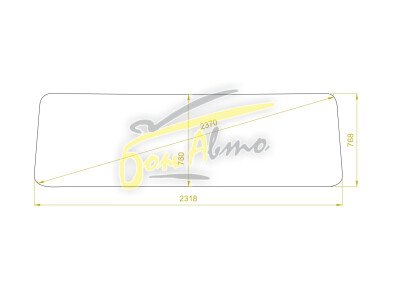 Стекло лобовое DAF XF-SERIES 1997-2006 (XF95-2318*768*2370) 
Бренд: BSG с синей полосой