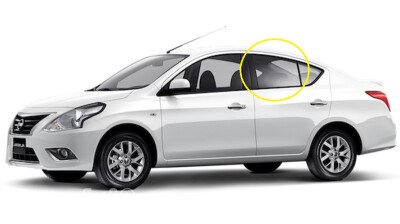 Стекло боковое NISSAN SUNNY 2011- (#N17) 4d RD/LH 
Бренд: BSG