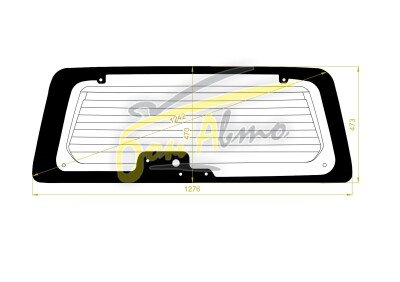 Стекло заднее с обогревом FORD MAVERICK 2000-2007 (TM1) 8 отверстий 
Бренд: BSG