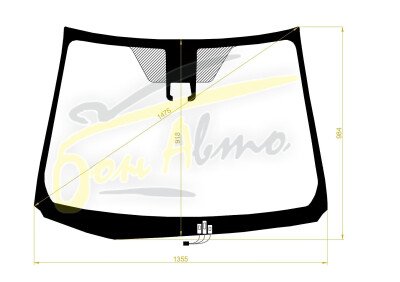 Стекло лобовое TOYOTA AQUA 2011-2021 (HP10-RHD-2017) обогрев щеток, место под 1 камеру, 
Бренд: ZDG