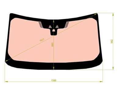 Стекло лобовое LAND ROVER DISCOVERY SPORT 2014- (L550 ) полный обогрев, место под 2 камеры, место под датчик дождя, молдинг, 
Бренд: BENSON