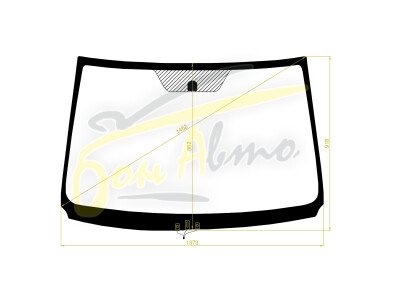 Стекло лобовое TOYOTA COROLLA AXIO 2006-2012 (E140-RHD) обогрев щеток 
Бренд: BENSON с серой полосой