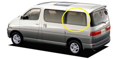 Стекло боковое TOYOTA HIACE REGIUS 1997-2002 (##H4#) SR/LH/X 
Бренд: BSG