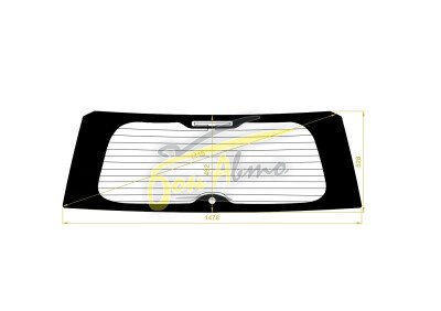 Стекло заднее с обогревом LEXUS LX 2007-2015 (URJ201) 1 отверстие 
Бренд: BENSON Тонированное