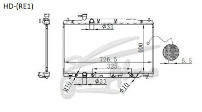 Радиатор HONDA CR-V 2006-2011 (RE1) (R20, K24), 
Бренд: TONGSHI PL16AT
