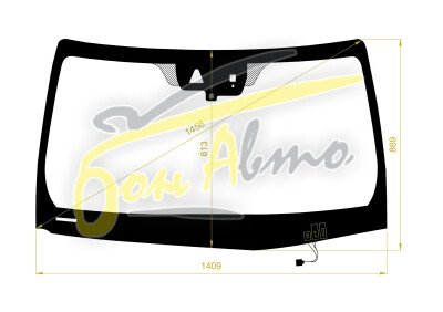 Стекло лобовое LEXUS RC 2014- (AVC10-LHD) обогрев щеток, место под 1 камеру, место под датчик дождя, 
Бренд: BENSON