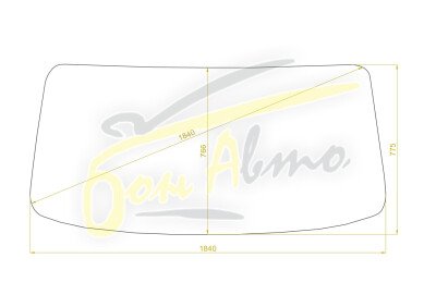 Стекло лобовое MUDAN MD 1042 2006- (wide-1839*770*1845) 
Бренд: BSG с синей полосой