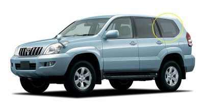 Стекло боковое TOYOTA LAND CRUISER PRADO 2002-2009 (J120-5d) SW/LH/H/X антенна, 
Бренд: BSG Тонированное