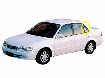 Стекло боковое TOYOTA COROLLA 1995-2000 AE110-4d sed RQ/LH 
Бренд: BENSON