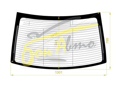 Стекло заднее с обогревом ACURA TSX 2009-2014 (CU1-2-4d sed) 
Бренд: BENSON